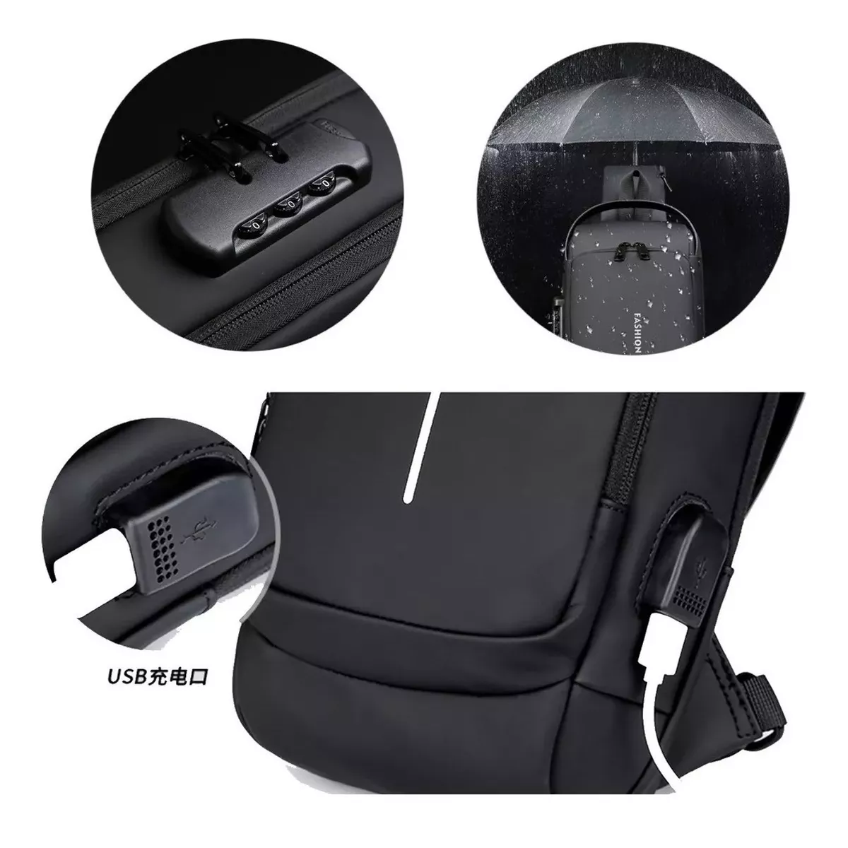 Mini Morral Tipo Pechera para Hombre