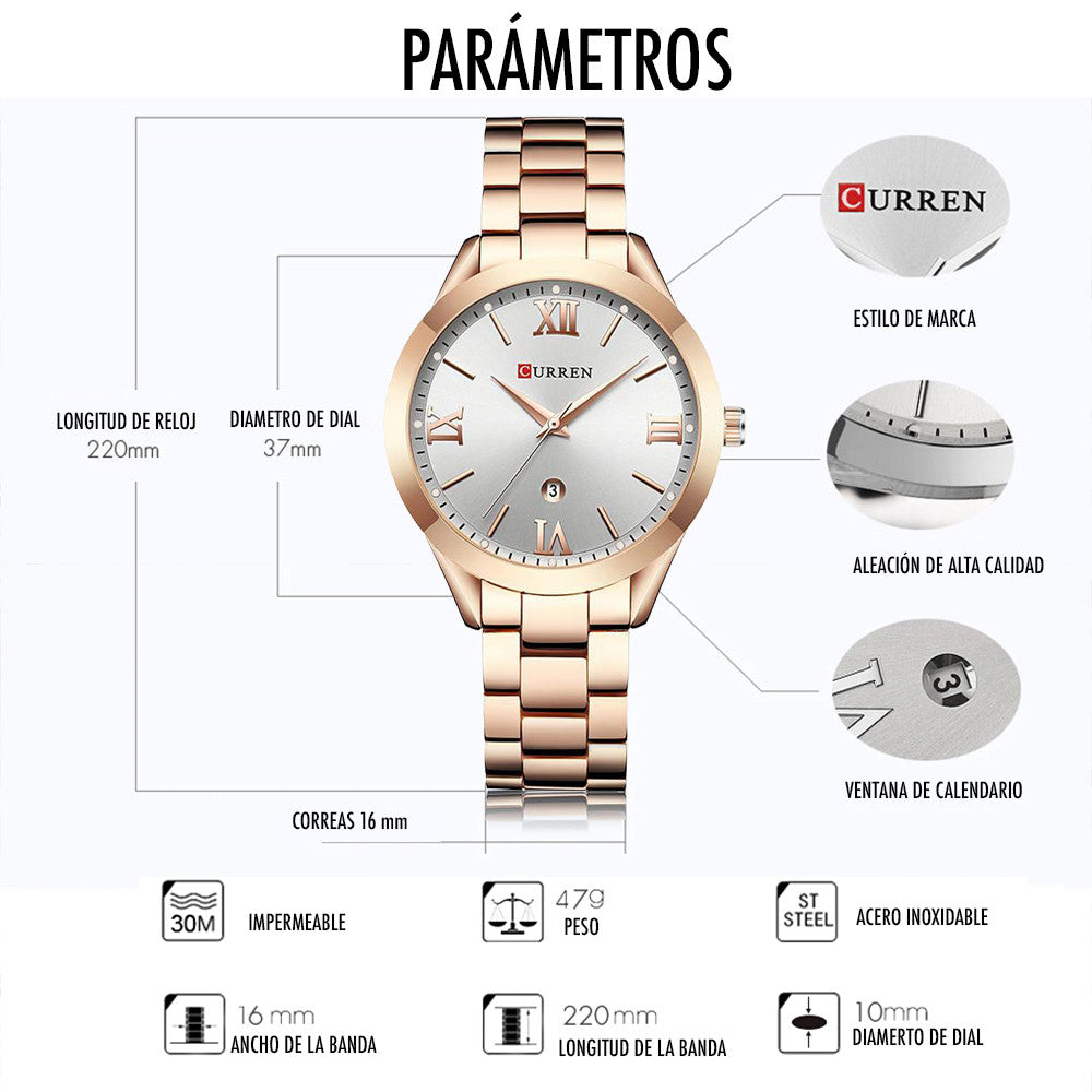 Reloj Curren N154 – Distinción para la Mujer Sofisticada