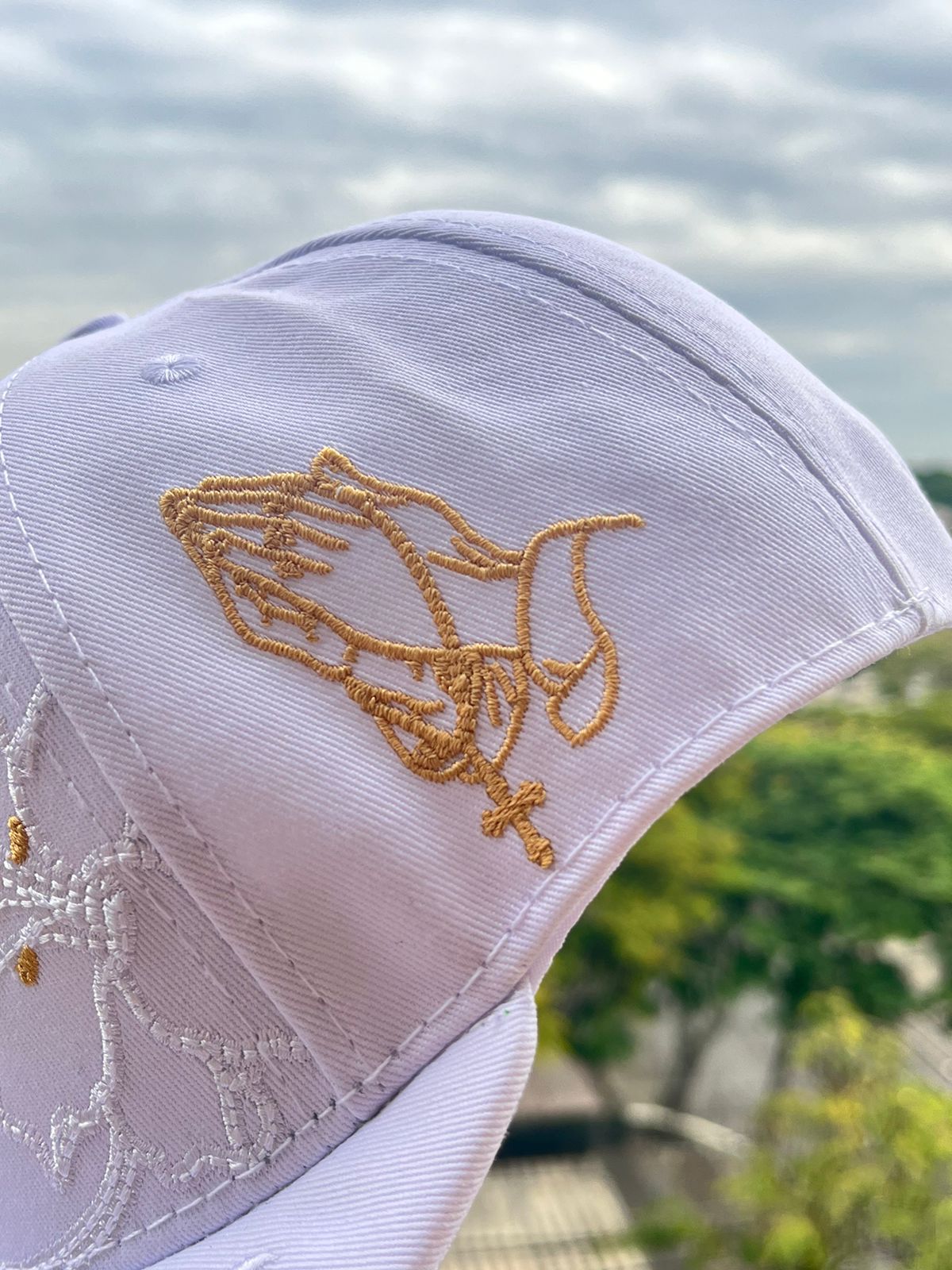 Gorra Virgen de Guadalupe Blanca