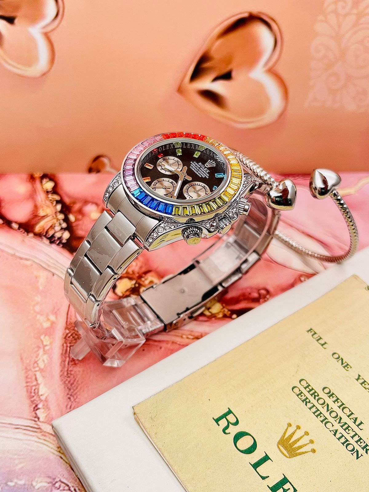 Reloj Rolex Daytona Piedras Dama (Inspiración)
