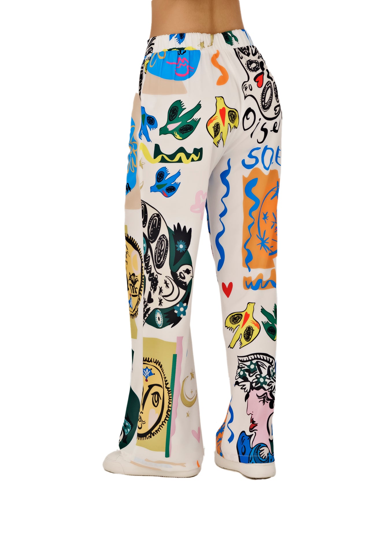🎨 Estilo que Habla – Pantalón Estampado Abstracto 🎨