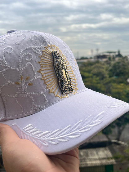 Gorra Virgen de Guadalupe Blanca