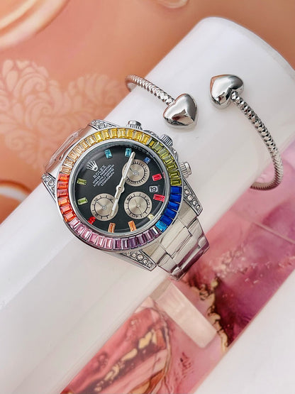 Reloj Rolex Daytona Piedras Dama (Inspiración)