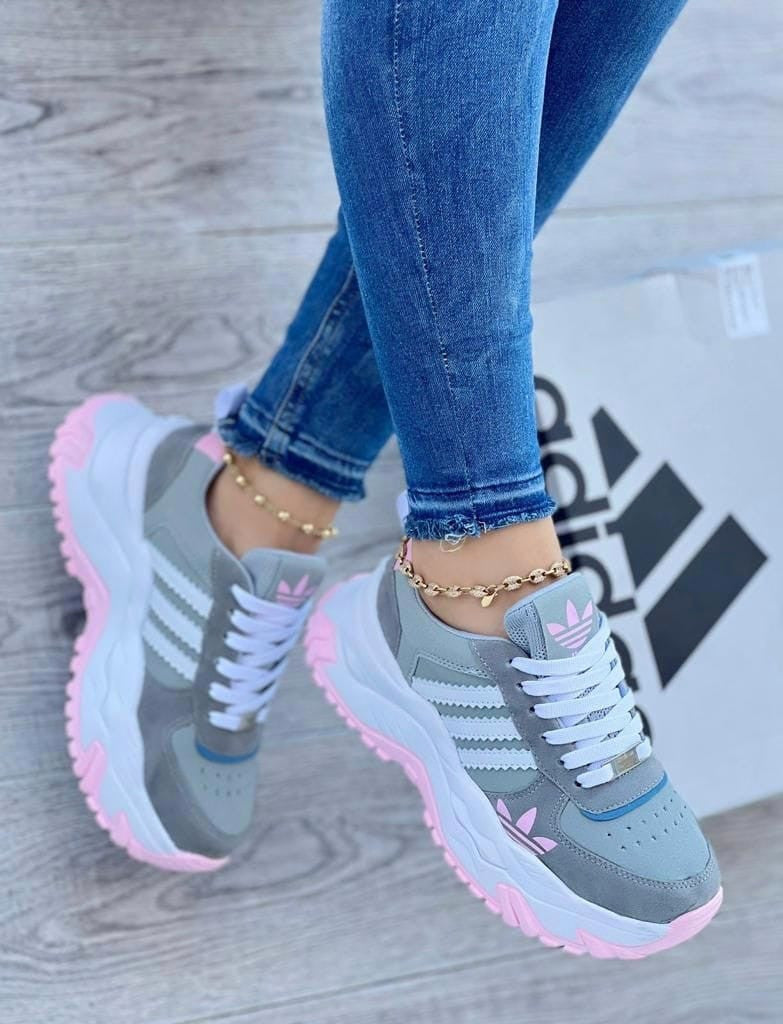 Tenis Adidas Suela Alta Dama Replica